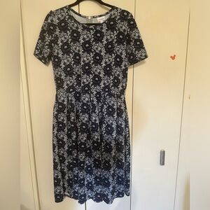 Lularoe Lace Pattern Amelia Dress XL